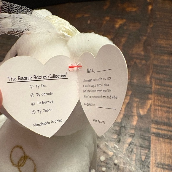Beanie Baby Wedding bear (Female) 2001 - Picture 3 of 3